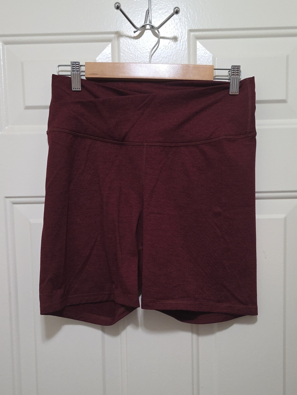 Old Navy Burgundy High-Waist Bike Shorts